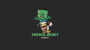 Chicken Jockey Minecraft Mob Wallpaper