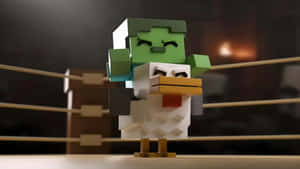 Chicken Jockey Minecraft Mob Wallpaper