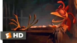 Chicken Joe Surfs Up Animated Movie Scene Wallpaper