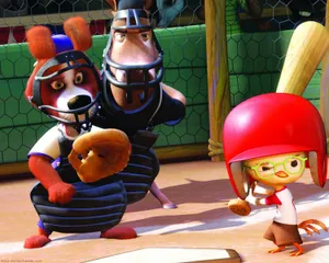 Chicken Little Baseball Game Wallpaper