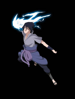 Chidori Sasuke Levitating Wallpaper