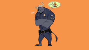 Chief Bogo Angry Expression Wallpaper
