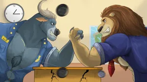 Chief Bogo Arm Wrestling Challenge Wallpaper