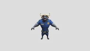 Chief Bogo Character Model Wallpaper