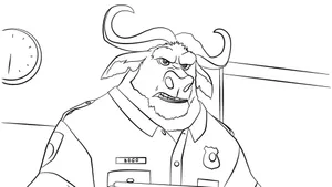 Chief Bogo In Police Uniform Wallpaper