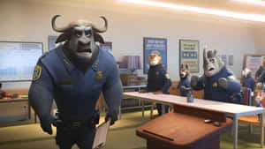 Chief Bogo Leading Police Briefing Wallpaper