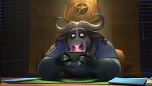 Chief Bogo Playing Game Wallpaper