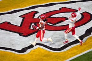 Chiefs Celebrationon Field Wallpaper