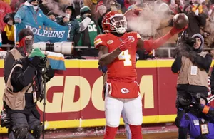 Chiefs Player Celebration Cold Game Wallpaper