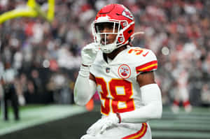 Chiefs_ Player_ In_ Action_38 Wallpaper