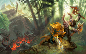 Chieftain Thrall In Action Wallpaper