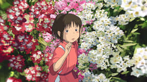 Chihiro_ Amidst_ Blooms Wallpaper