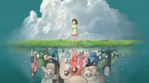 Chihiroand Spirited Away Reflection Wallpaper