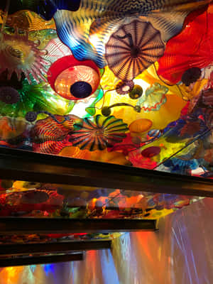 Chihuly Glass Ceiling Artwork Wallpaper