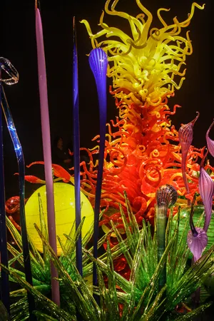 Chihuly Glass Floral Display Wallpaper