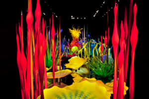 Chihuly Glass Garden Exhibit Wallpaper