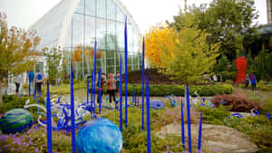 Chihuly Glass Garden Exhibit Wallpaper