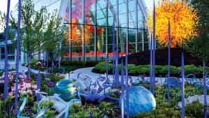 Chihuly Glass Garden Exhibit Wallpaper