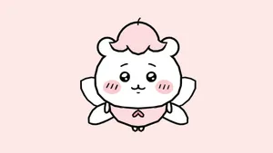 Chiikawa Angel Character Wallpaper