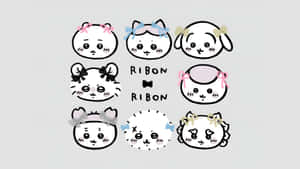 Chiikawa Cute Character Faces Wallpaper