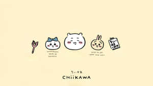 Chiikawa Cute Character Icons Wallpaper