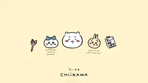 Chiikawa Cute Character Icons Wallpaper