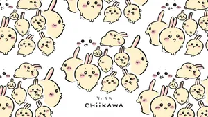 Chiikawa Cute Character Pattern Wallpaper