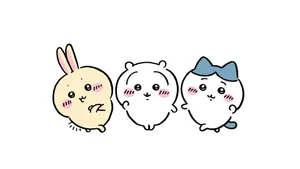 Chiikawa Cute Character Trio Wallpaper