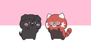 Chiikawa Friends Cute Expressions Wallpaper