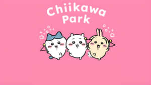 Chiikawa Park Characters Wallpaper