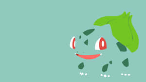 Chikorita Simple Background Wallpaper