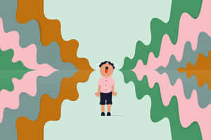 Child Crying Abstract Background Wallpaper