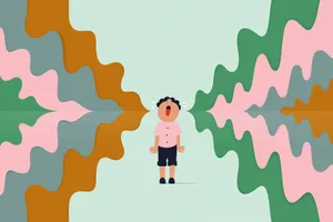 Child Crying Abstract Background Wallpaper