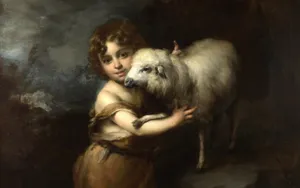 Child Jesus Renaissance Catholic Painting Wallpaper