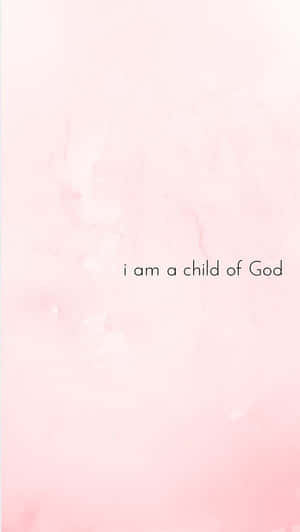 Child_of_ God_ Pink_ Aesthetic_ Background Wallpaper