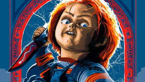 Child's Play Cartoon Chucky Doll Wallpaper