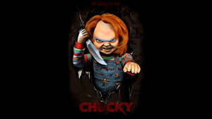 Child's Play Chucky In 3d Cover Wallpaper