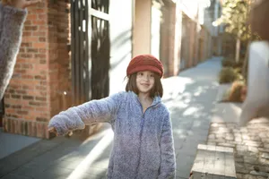 Childin Purple Jacketand Red Hat Wallpaper