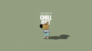 Chill Guy Cartoon Character Wallpaper