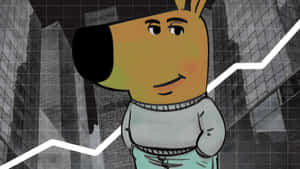 Chill Guy Cartoon Character Wallpaper