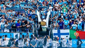 Chill Guy Celebrates With Fans Wallpaper