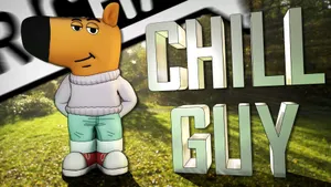 Chill Guy Character Design Wallpaper