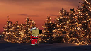 Chill Guy Christmas Scene Wallpaper