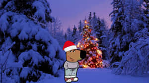 Chill Guy Christmas Scene Wallpaper
