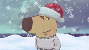 Chill Guy Christmas Vibes Wallpaper