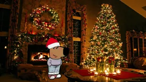 Chill Guy Christmas Vibes Wallpaper