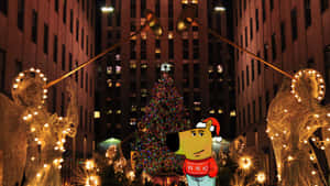 Chill Guy Christmas Vibes Wallpaper