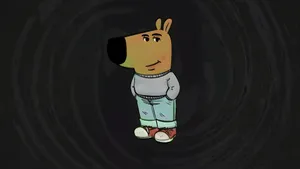 Chill Guy Relaxed Pose Wallpaper