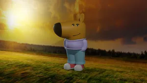 Chill Guy Relaxing Outdoors Wallpaper