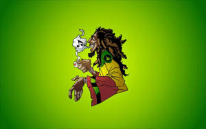 Chill Stoner Long Hair Man Wallpaper